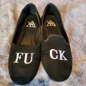 YRU 'FU'/'CK' Ballet Flats